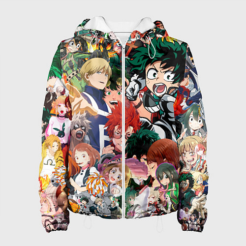 Женская куртка Моя геройская академия / 3D-Белый – фото 1