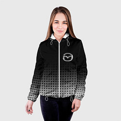 Куртка с капюшоном женская Mazda, цвет: 3D-белый — фото 2