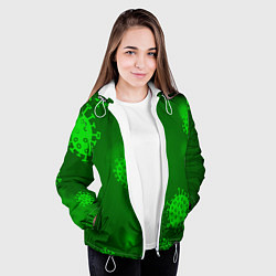 Куртка с капюшоном женская CORONA-19, цвет: 3D-белый — фото 2