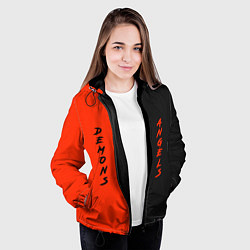 Куртка с капюшоном женская AngelsDemons, цвет: 3D-черный — фото 2