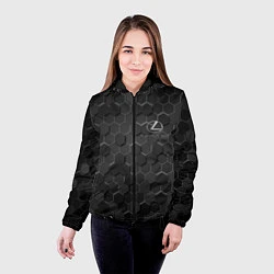 Куртка с капюшоном женская LEXUS, цвет: 3D-черный — фото 2