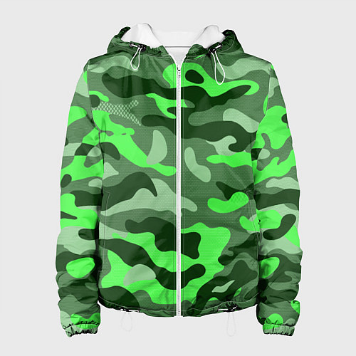 Женская куртка CAMOUFLAGE GREEN / 3D-Белый – фото 1