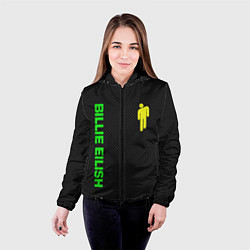 Куртка с капюшоном женская BILLIE EILISH CARBON, цвет: 3D-черный — фото 2