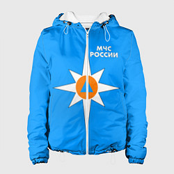 Куртка с капюшоном женская МЧС России, цвет: 3D-белый