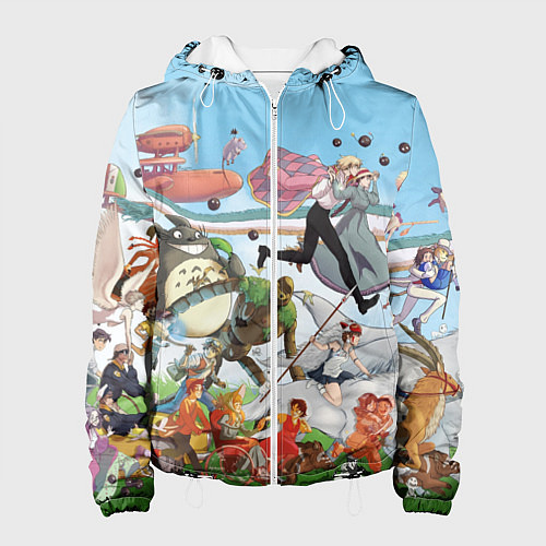 Женская куртка Studio Ghibli / 3D-Белый – фото 1