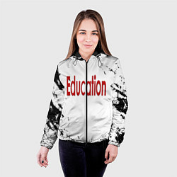 Куртка с капюшоном женская SEX EDUCATION, цвет: 3D-черный — фото 2