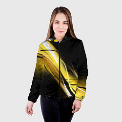 Куртка с капюшоном женская GEOMETRY STRIPES, цвет: 3D-черный — фото 2