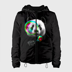 Женская куртка Панда и мыльный пузырь