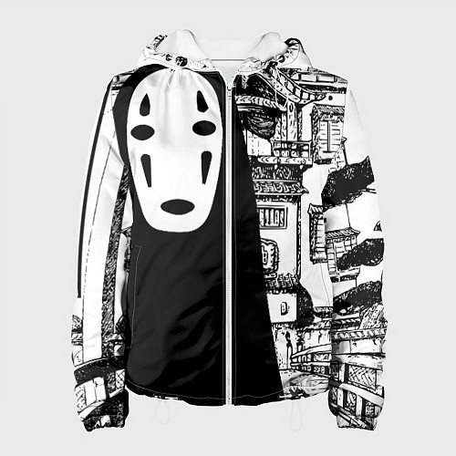 Женская куртка No-Face Spirited Away Ghibli / 3D-Белый – фото 1