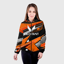 Куртка с капюшоном женская Valorant, цвет: 3D-черный — фото 2