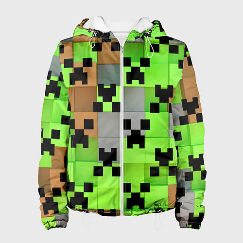 Женская куртка Minecraft / 3D-Белый – фото 1