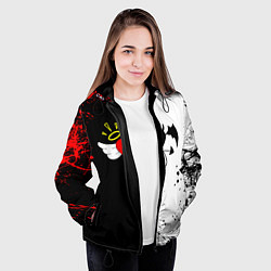 Куртка с капюшоном женская Payton Moormeier спина, цвет: 3D-черный — фото 2