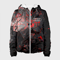 Куртка с капюшоном женская AUDI, цвет: 3D-белый