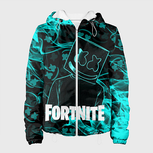 Женская куртка Fortnite Marshmello / 3D-Белый – фото 1