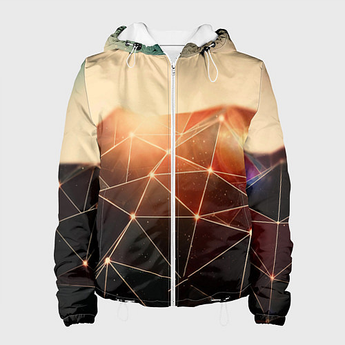 Женская куртка ABSTRACT DIGITAL / 3D-Белый – фото 1