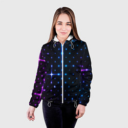 Куртка с капюшоном женская STAR NEON, цвет: 3D-белый — фото 2