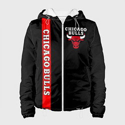 Куртка с капюшоном женская CHICAGO BULLS, цвет: 3D-белый