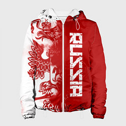 Куртка с капюшоном женская Russia, цвет: 3D-белый