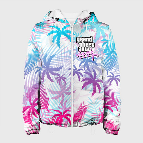 Женская куртка GTA VICE CITY / 3D-Белый – фото 1