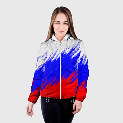 Куртка с капюшоном женская Россия, цвет: 3D-белый — фото 2