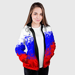 Куртка с капюшоном женская Россия, цвет: 3D-черный — фото 2