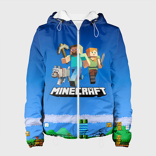 Женская куртка Minecraft / 3D-Белый – фото 1
