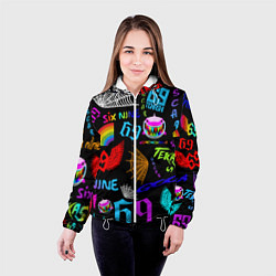 Куртка с капюшоном женская 6IX9INE, цвет: 3D-белый — фото 2