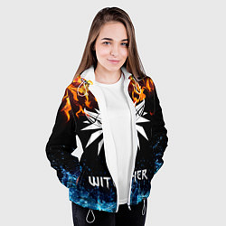 Куртка с капюшоном женская The Witcher, цвет: 3D-белый — фото 2