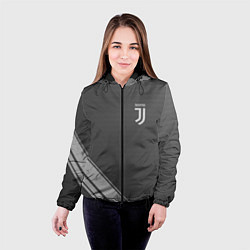 Куртка с капюшоном женская JUVENTUS, цвет: 3D-черный — фото 2