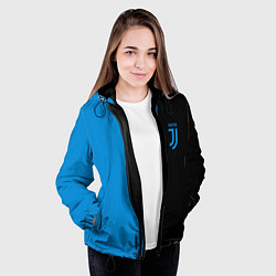 Куртка с капюшоном женская JUVENTUS, цвет: 3D-черный — фото 2
