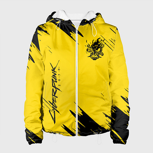 Женская куртка CYBERPUNK 2077 / 3D-Белый – фото 1