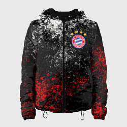 Куртка с капюшоном женская BAYERN MUNCHEN, цвет: 3D-черный