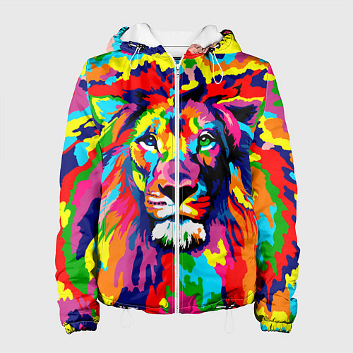 Женская куртка Лев Artistic Art / 3D-Белый – фото 1