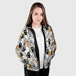 Куртка с капюшоном женская ЛАПКИ, цвет: 3D-черный — фото 2