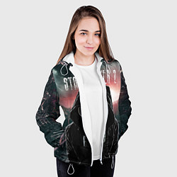 Куртка с капюшоном женская Stalker 2 Зона, цвет: 3D-белый — фото 2