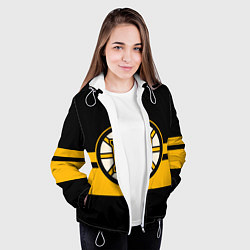 Куртка с капюшоном женская BOSTON BRUINS NHL, цвет: 3D-белый — фото 2