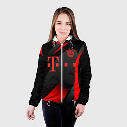 Куртка с капюшоном женская FC Bayern Munchen, цвет: 3D-белый — фото 2