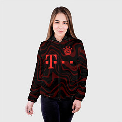 Куртка с капюшоном женская FC Bayern Munchen 2021, цвет: 3D-черный — фото 2