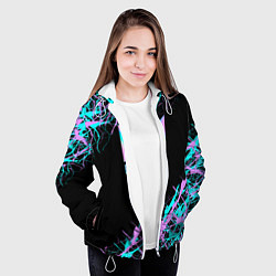 Куртка с капюшоном женская BTS, цвет: 3D-белый — фото 2