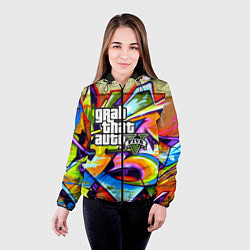 Куртка с капюшоном женская GTA:5, цвет: 3D-черный — фото 2