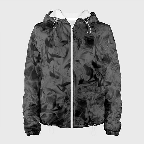 Женская куртка Черная дымка / 3D-Белый – фото 1