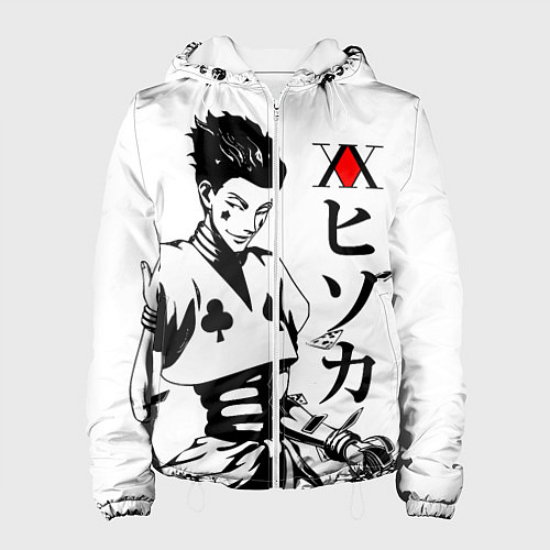 Женская куртка Hunter x Hunter, Hisoka / 3D-Белый – фото 1