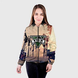 Куртка с капюшоном женская GTA, цвет: 3D-черный — фото 2