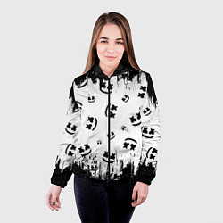 Куртка с капюшоном женская MARSHMELLO МАРШМЕЛЛОУ, цвет: 3D-черный — фото 2