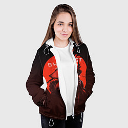 Куртка с капюшоном женская Ghost of Tsushima, цвет: 3D-белый — фото 2