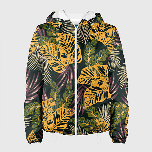Женская куртка Тропический лес / 3D-Белый – фото 1