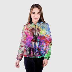 Куртка с капюшоном женская Джунко Эношима, цвет: 3D-черный — фото 2