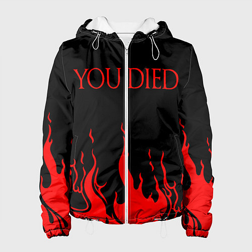 Женская куртка YOU DIED / 3D-Белый – фото 1