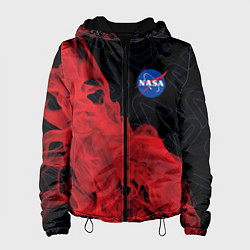 Куртка с капюшоном женская NASA НАСА, цвет: 3D-черный