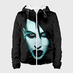 Куртка с капюшоном женская Marilyn Manson, цвет: 3D-белый